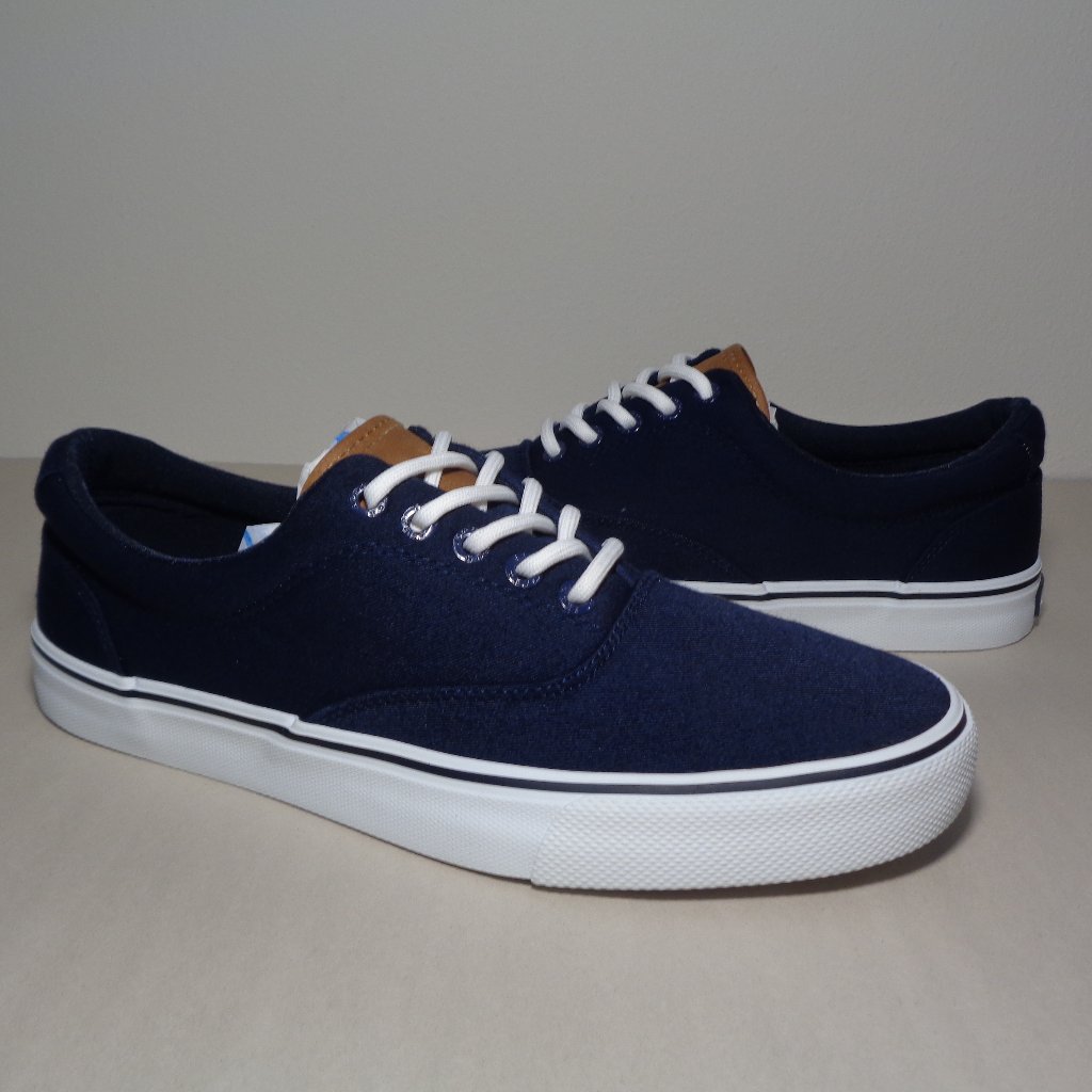 Izod Size 12 M / Rangley / Navy / Canvas / Casual Deck Sneakers New Men's Shoes